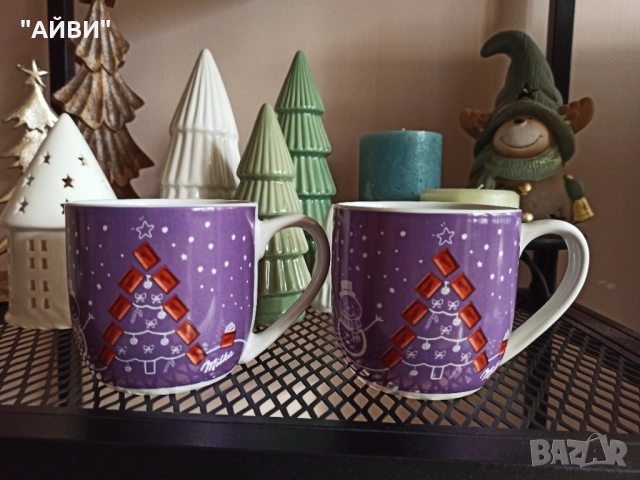 Коледни чаши milka, снимка 8 - Чаши - 52617719