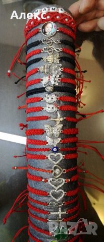 Гривни ръчна изработка. Изплетени с техника макраме, снимка 2 - Ръчно изработени сувенири - 32293725