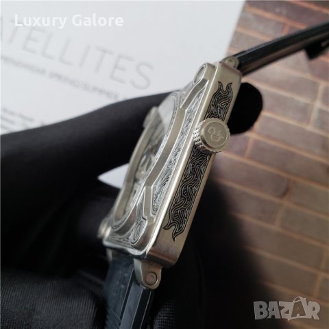 Мъжки часовник Bell & Ross Skull Burn Limited Edition с кварцов механизъм, снимка 5 - Мъжки - 37344465