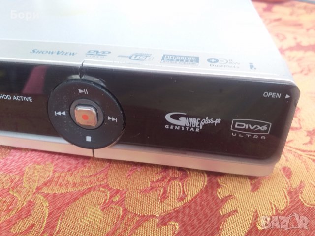 Записващо DVD Philips DVDR3590 - 250Gb Хард Диск, снимка 4 - Плейъри, домашно кино, прожектори - 32886026