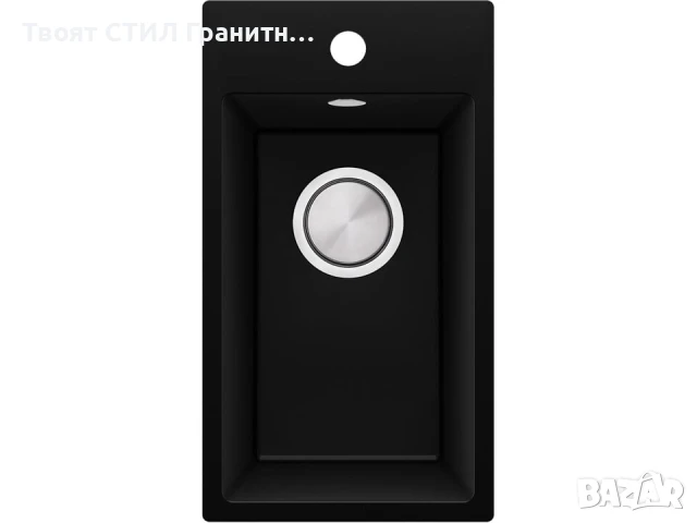 Черна кухненска гранитна мивка Рига 30 XL 280 x 500 mm, снимка 8 - Мивки - 51248934