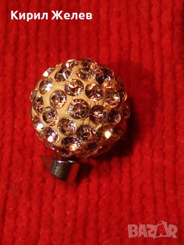 ЕМАЙЛИРАН ФЕШЪН МЕДАЛЬОН ТОПЧЕ с КРИСТАЛЧЕТА и ХАЛКИЧКА НЕРЪЖДАЕМА СТОМАНА с ПЕЧАТ 925 ПЕНДАНТ 34386, снимка 3 - Колиета, медальони, синджири - 39379267