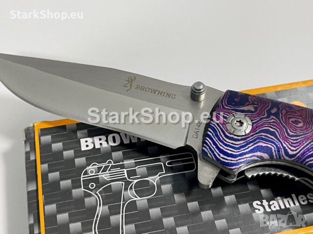 Масивен сгъваем нож browning DA142, снимка 3 - Ножове - 38417482