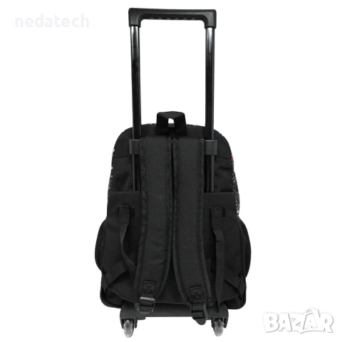 Ученическа раница на колелца, My way, Черен, 33x22x43см., снимка 3 - Раници - 51531121