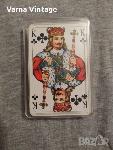 Колекционерски карти в оригинална пластмасова кутия. BERLINER SPIELKARTEN Германия.