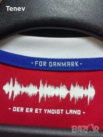 Дания Ериксен оригинална футболна тениска фланелка Denmark Eriksen Hummel L Euro 2020, снимка 5 - Тениски - 43093673