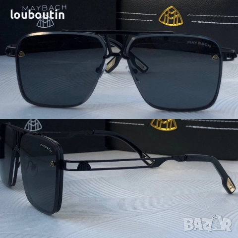 Мъжки слънчеви очила правоъгълни 4 цвята Maybach, снимка 7 - Слънчеви и диоптрични очила - 51706452