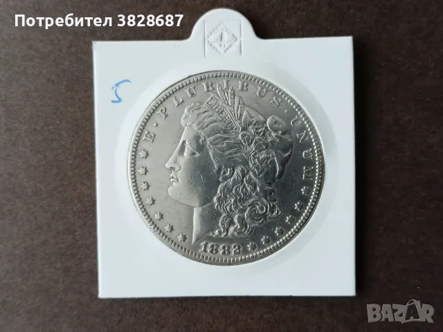 Морган долар 1882 сребро, снимка 1