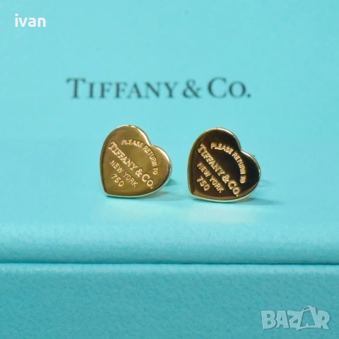 колие и обеци Tiffani 18к позлата в кутия , снимка 8 - Колиета, медальони, синджири - 53344059