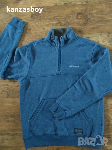 Columbia Mens Great Hart Mountain Ii Half Zip Carbon Heather - страхотна мъжка блуза КАТО НОВА, снимка 5 - Спортни дрехи, екипи - 43315927