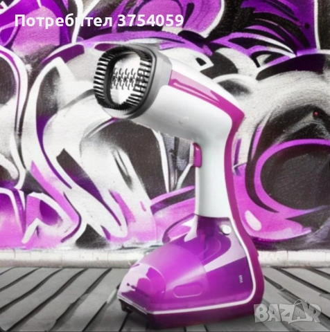 Уред за вертикално гладене с пара Voltz, 1000W, 280 мл., Бял с лилаво, снимка 8 - Ютии - 53079181