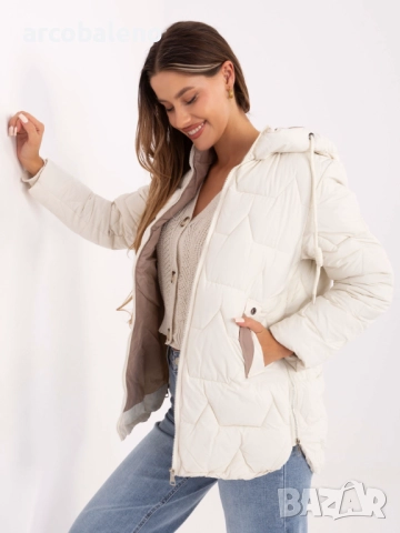 Дамско ватирано яке с цип, 3цвята , снимка 2 - Якета - 51949066