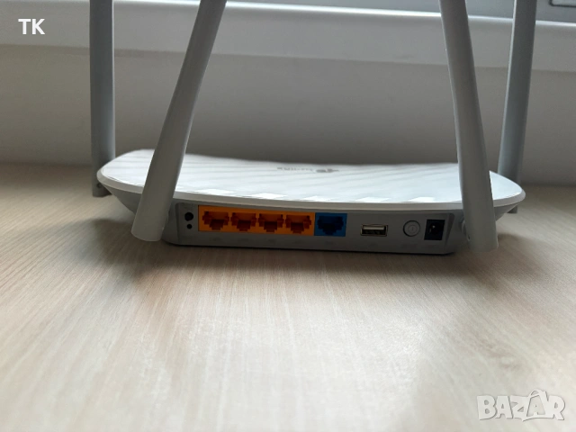 Продавам гигабитов AC1200 рутер TP-Link Archer C5 V4.0, снимка 3 - Рутери - 53404111