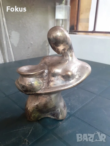 Страхотна метална статуетка фигура пластика