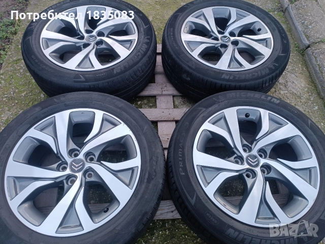 Лети джанти 18ки 5х114.3 Mitsubishi, Citroen, Peugeot + летни гуми 225/55/18 Michelin, снимка 3 - Гуми и джанти - 52685637