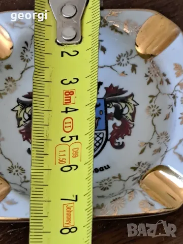 два немски порцеланови пепелника с позлата  5/1 , снимка 6 - Колекции - 49076867