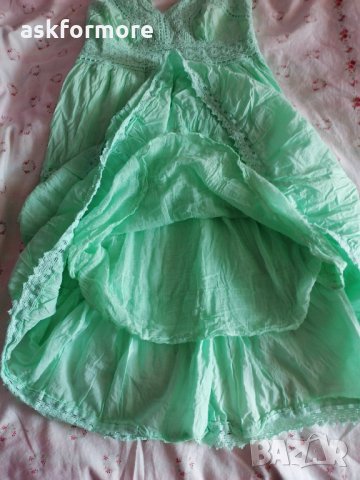 Рокля 100 памук Индия, С размер, снимка 3 - Рокли - 32913111