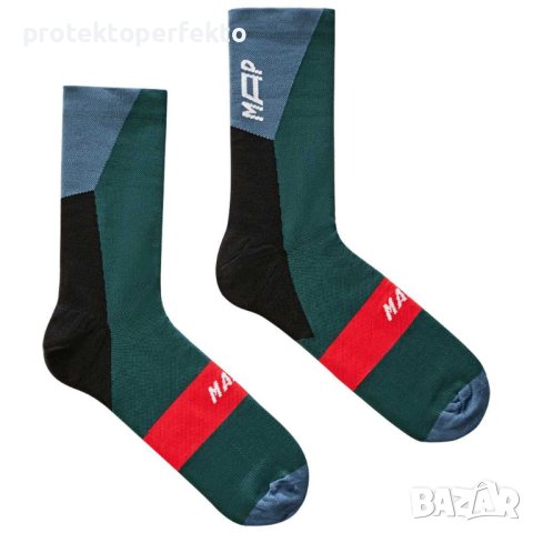 Чорапи за колоездене MAAP зиньо-зелени