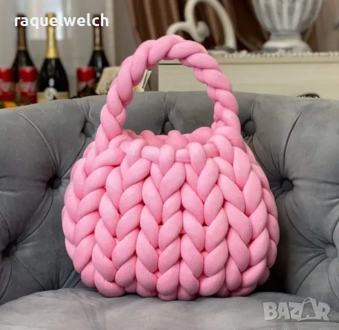 Ръчно Изплетена чанта "Marshmallow", снимка 2 - Чанти - 47477125