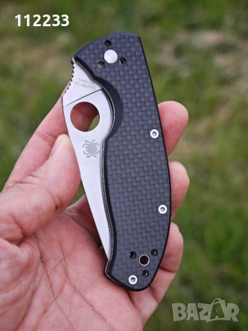 ПРОМО ЦЕНА!! Spyderco Tenacious Carbon Fiber G-10, снимка 5 - Ножове - 53539288