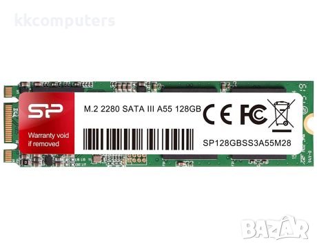 128GB SSD Silicon Power A55 - SP128GBSS3A55M28, снимка 1 - Твърди дискове - 37215196