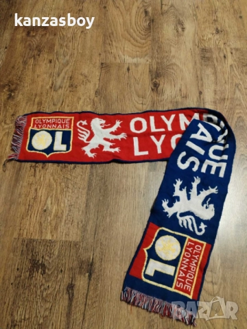olympique lyonnais vintage - ретро футболен шал 100% оригинал много добро състояние, снимка 3 - Други - 52806091