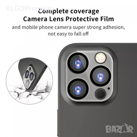 9D Стъклен Протектор за камерата камера iPhone 11 12 X XS Xr pro max, снимка 2 - Аксесоари за Apple - 32807007