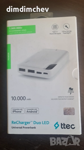 зареждаща батерия power bank 10000mAh 