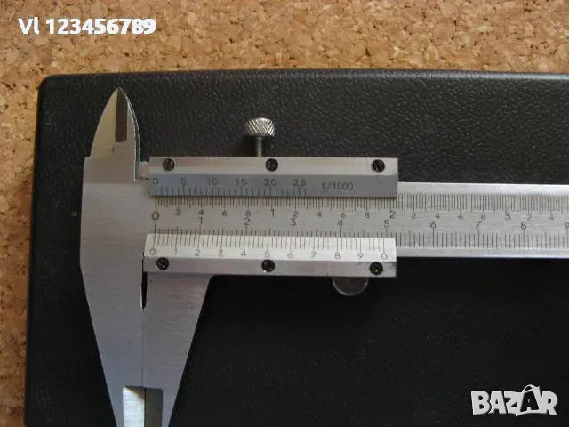 Класически стоманен шублер с нониус, 150 /0,01 mm,, снимка 1