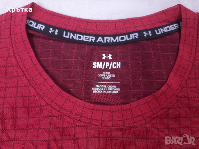 Under Armour Seamless - Оригинална мъжка тениска р-р SM, снимка 7 - Тениски - 50689127
