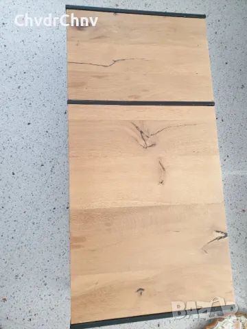 Немска холна маса дърво и метал 120x60см, снимка 2 - Маси - 49301773