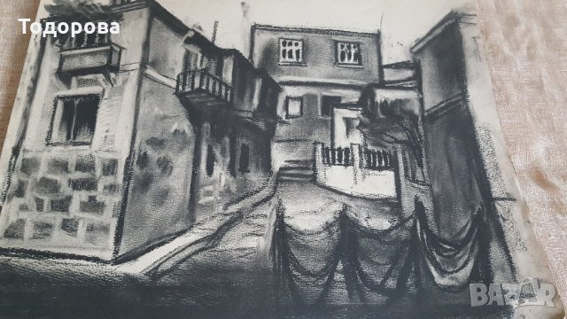 Лот от четири графики на стар художник , снимка 6 - Антикварни и старинни предмети - 26625947