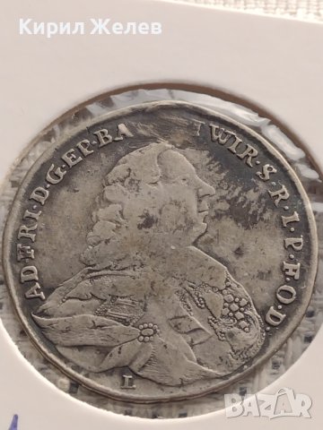 Сребърна монета 20 кройцера 1763г. Адам Фридрих фон Сеинсхеим Вюрцбург 29758, снимка 2 - Нумизматика и бонистика - 43000781