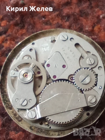 Механизъм с циферблат от стар ръчен часовник 52095, снимка 7 - Мъжки - 52264339