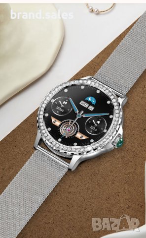 Дамски смарт часовник с камъчета, снимка 7 - Смарт часовници - 43198364