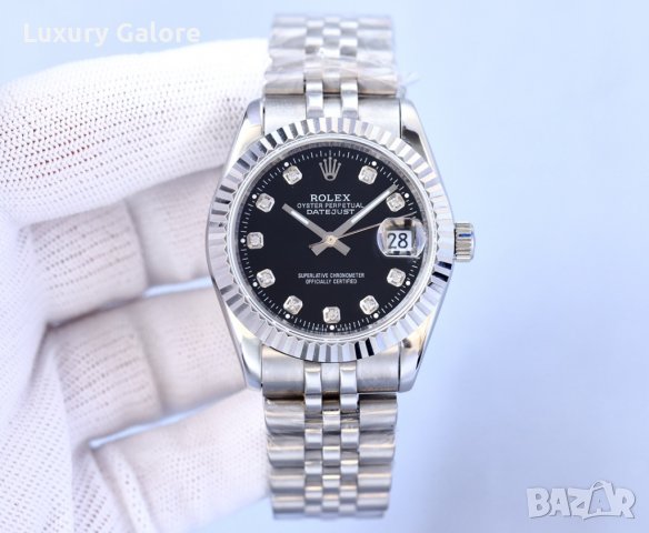 Унисекс часовник Rolex Oyster Perpetual Datejust с автоматичен механизъм, снимка 4 - Дамски - 36927574