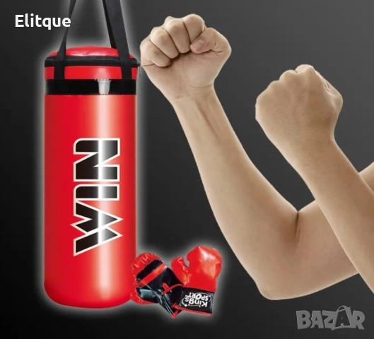 Комплект боксова круша с ръкавици за деца WJ114, снимка 4 - Образователни игри - 52820255