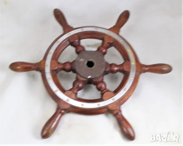 404 Корабен рул,щурвал от мостика на търговски кораб. , снимка 4 - Колекции - 50084261