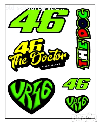 Мото Стикери {Валентино Роси}, снимка 9 - Други - 52601756