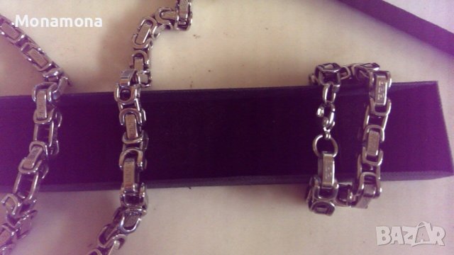 Бижута медицинска стомана, снимка 4 - Колиета, медальони, синджири - 39390571