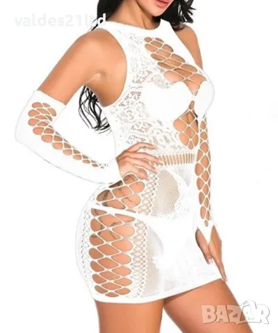 Еротична рокля с ръкавели, снимка 3 - Корсети, бюстиета, топове - 42427963