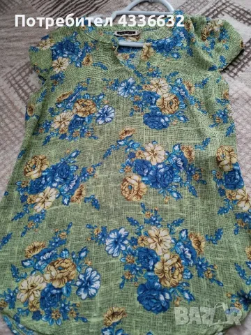 Дамски ризи със къс ръкав-2 броя !Размер М. , снимка 2 - Ризи - 48703134