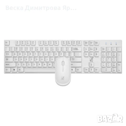 Безжични Wireless клавиатура и мишка за компютър KMT1, снимка 7 - Клавиатури и мишки - 47824696