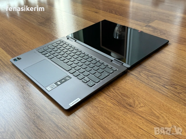 ЧИСТО НОВ 14' 2.2К Touch i5-1355u Lenovo Yoga 7 16GB LPDDR5/512GB NVMe/Подсветкa/Бат 12ч., снимка 6 - Лаптопи за работа - 53538193