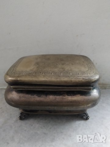 посребрена месингова кутия арт нуво, снимка 7 - Други ценни предмети - 37689479