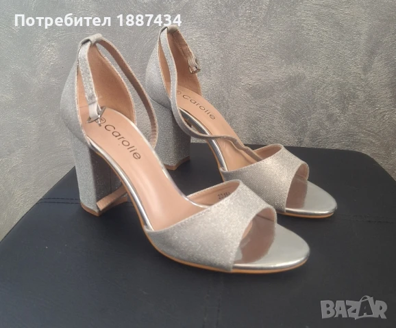 Дамски сандали на ток , снимка 1