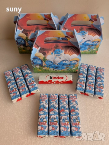 Картонена торта Смърфовете, снимка 3 - Други - 49295087