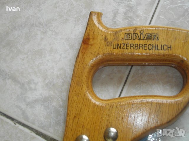 Baier-Немски Ръчен Трион-22 Твърдосплавни Зъба-530 мм Дължина-За Рязане На Итонг, снимка 6 - Други инструменти - 33186222