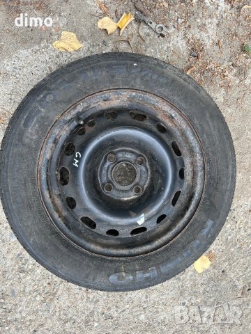 1 бр джанта 14  с гума 185/60 за Opel Corsa Astra 4x100 ET49 резервна 