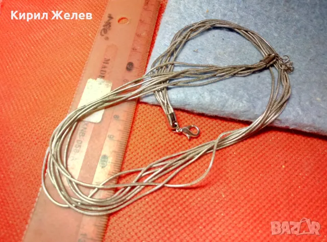 ФЕЕРИЧНО НЕЖНО ПОСРЕБРЕНО МЕДНО КОЛИЕ АРТ ОГЪРЛИЦА 47364, снимка 8 - Колиета, медальони, синджири - 47336472